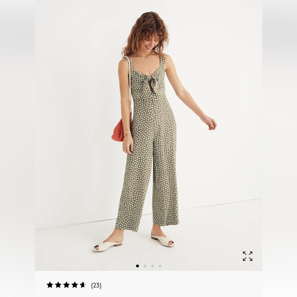 Madewell Plumeria Cutout Jumpsuit in Retro Mini Daisy